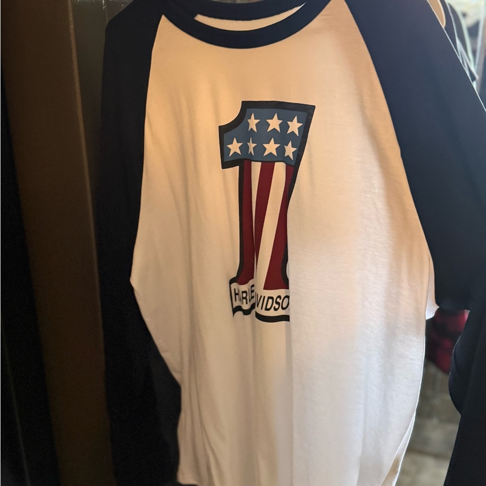 Harley-Davidson Black and White Tee